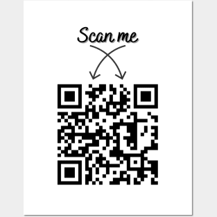 QR Code Design (Scan for Message) Posters and Art